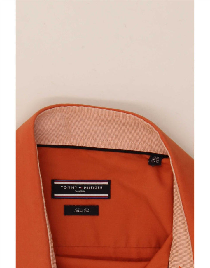 Ανδρικό πουκάμισο Tommy Hilfiger Slim Fit Size 39 15 1/2 Medium Orange