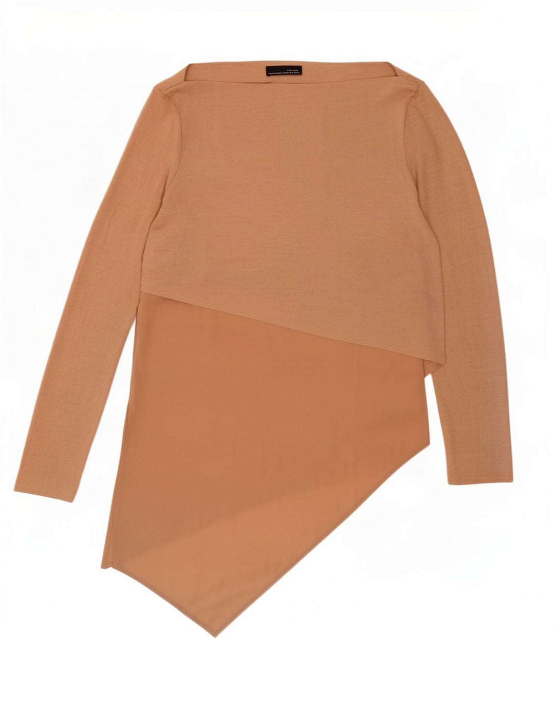 Zara Γυναικείο Asymmetric Tunic Top UK 12 Medium Beige