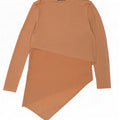 Zara Γυναικείο Asymmetric Tunic Top UK 12 Medium Beige