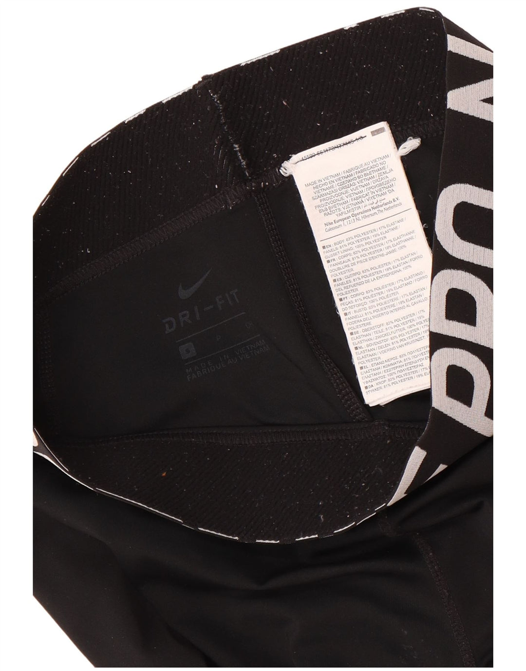 Γυναικείο κολάν Nike Dri Fit Graphic UK 8 Small Black Polyester