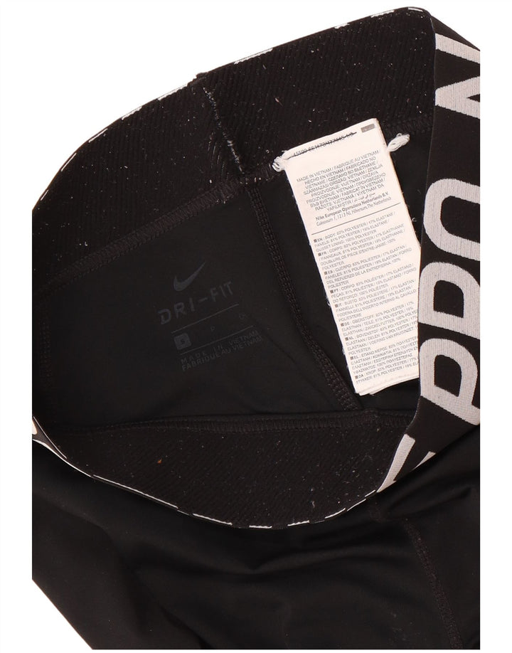 Γυναικείο κολάν Nike Dri Fit Graphic UK 8 Small Black Polyester