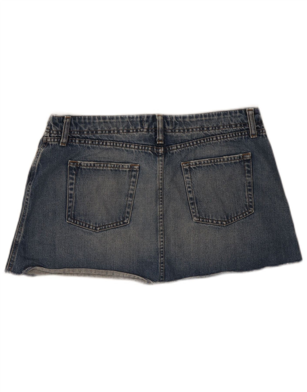 Benetton Γυναικεία Τζιν Μίνι Φούστα IT 46 Μεγάλη W32 Μπλε βαμβακερή