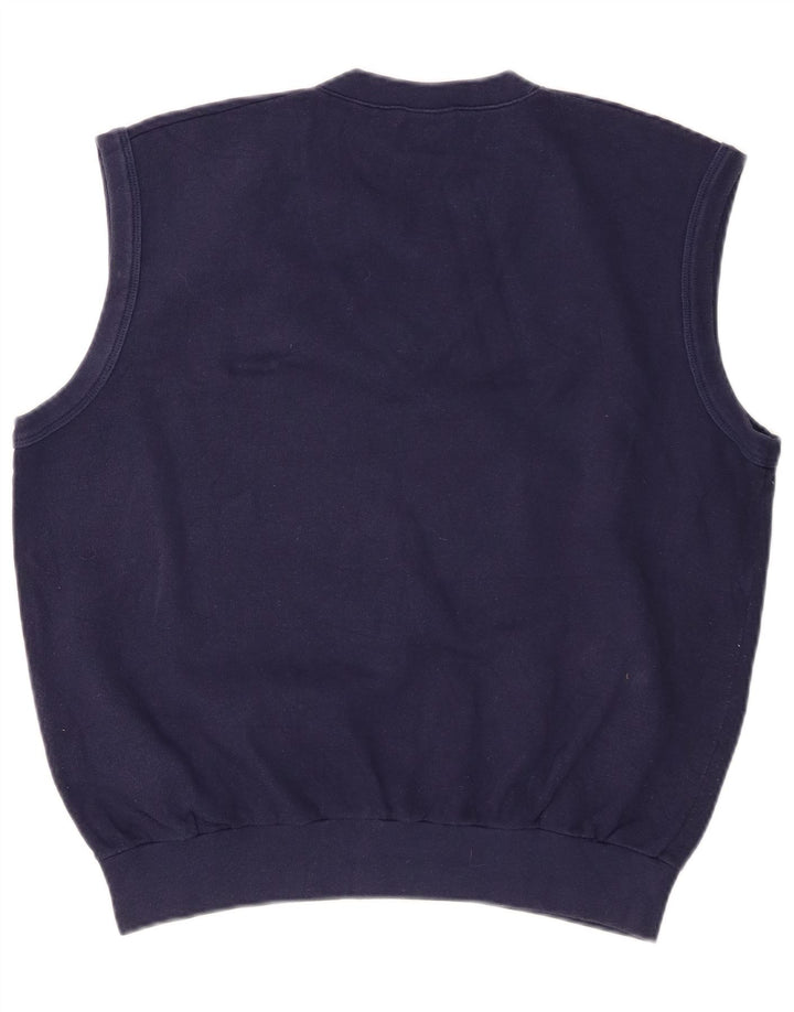 Sergio Tacchini Ανδρικό γιλέκο Tank Top Μεσαίο Navy Μπλε Βαμβακερό