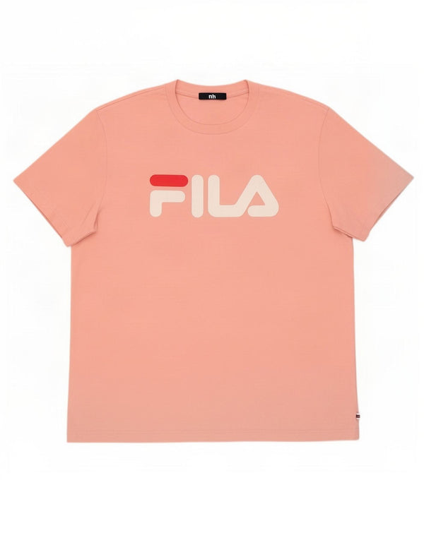 Fila Γυναικείο T-Shirt Top UK 20 2XL Ροζ βαμβακερό
