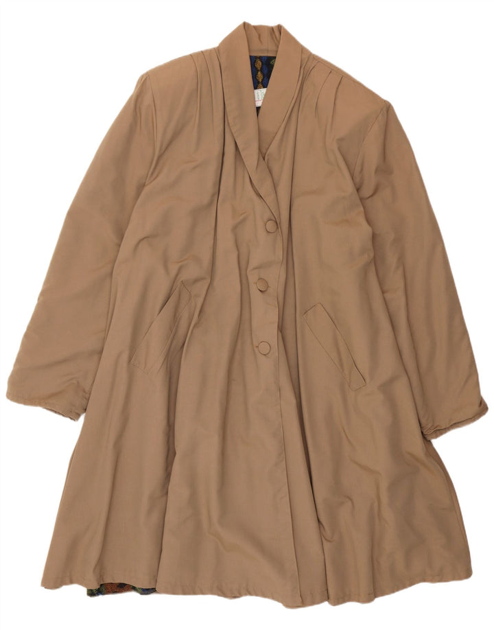 Vintage Γυναικείο Παλτό UK 14 Large Beige
