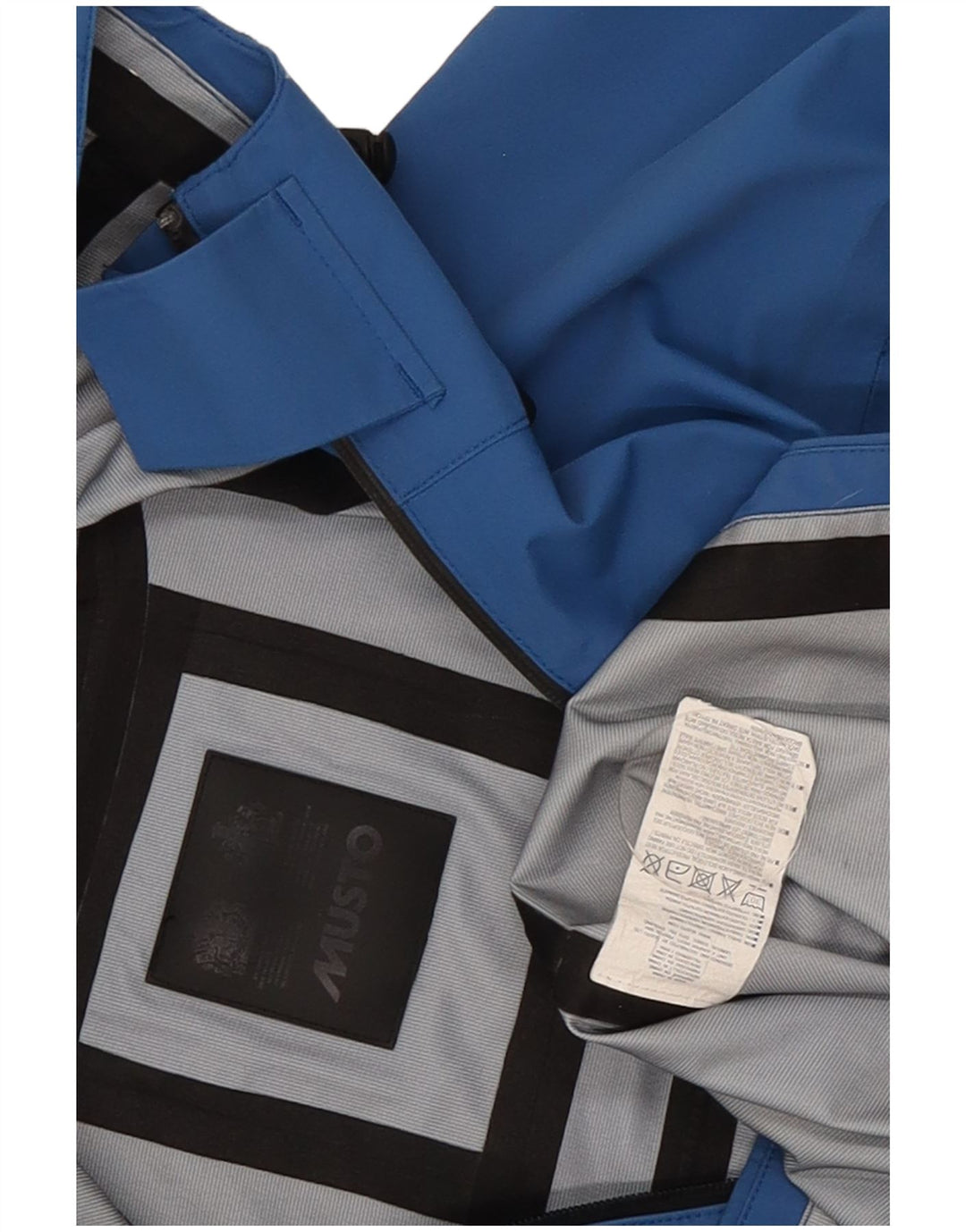 Musto Ανδρικό μπουφάν βροχής με κουκούλα UK 38 Medium Blue Polyamide