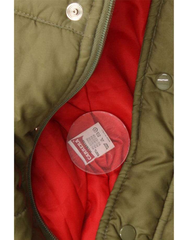 Carrera ανδρική επένδυση Gilet UK 40 Large Khaki Colorblock Πολυεστέρας