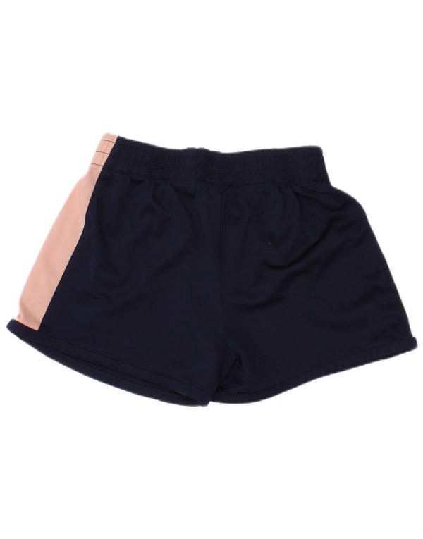 Puma Girls Sports Short 5-6 Years Navy Blue Colorblock Polyester