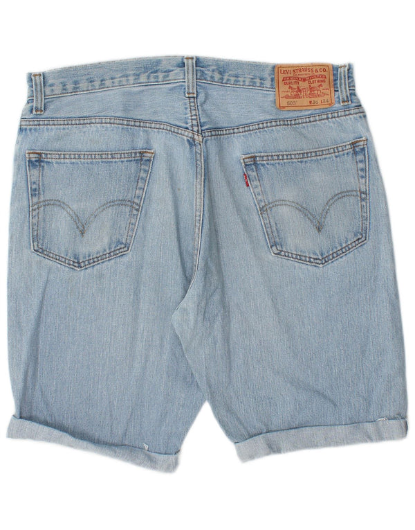 Levi's Mens 505 Denim Shorts W36 Large Blue Cotton