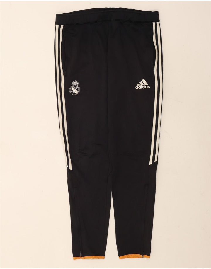 Ανδρική αθλητική φόρμα Adidas Real Madrid Παντελόνι μεσαίου μπλε ναυτικού πολυεστέρα