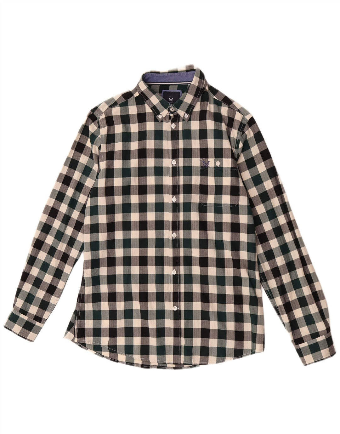 Ανδρικό πουκάμισο Crew Clothing Slim Fit Medium πολύχρωμο βαμβακερό Gingham