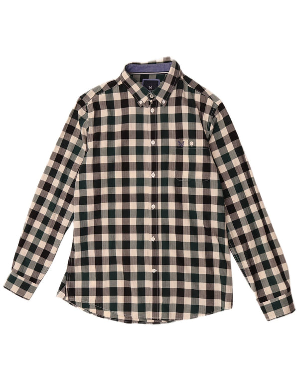 Ανδρικό πουκάμισο Crew Clothing Slim Fit Medium πολύχρωμο βαμβακερό Gingham