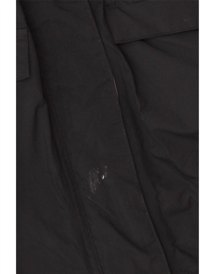 Mountain Warehouse Γυναικείο μπουφάν βροχής με κουκούλα UK 14 Large μαύρο νάιλον