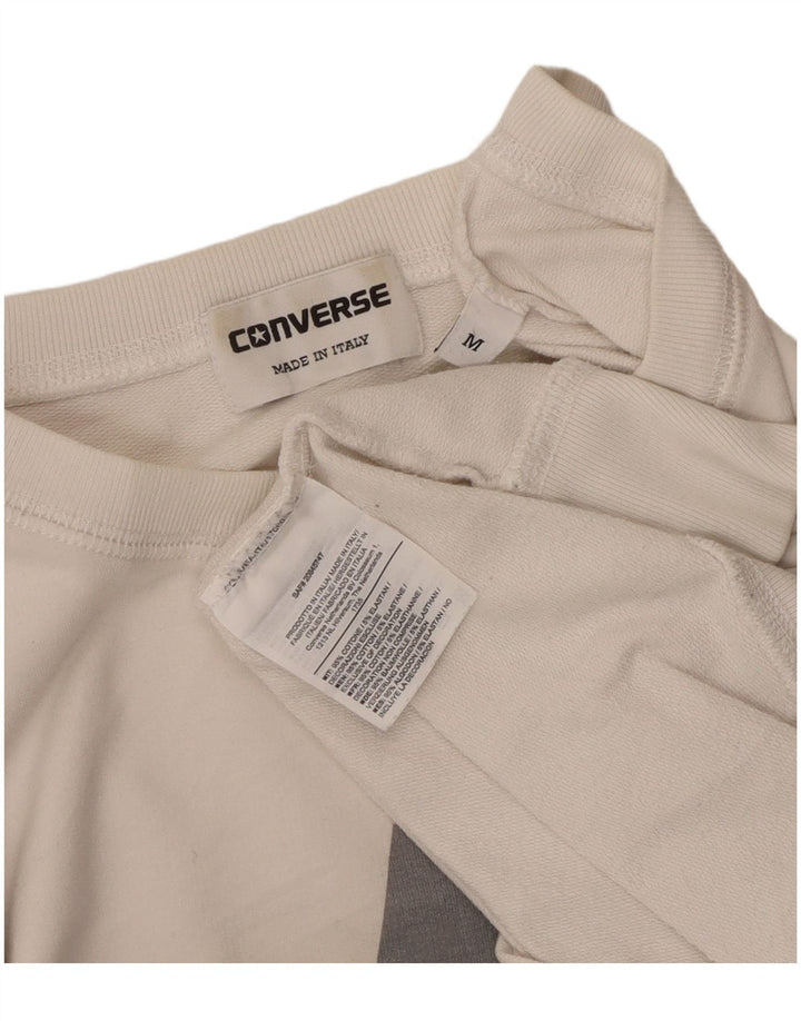 Ανδρική φούτερ Converse All Star Graphic Μπλούζα με μεσαίο λευκό βαμβακερό