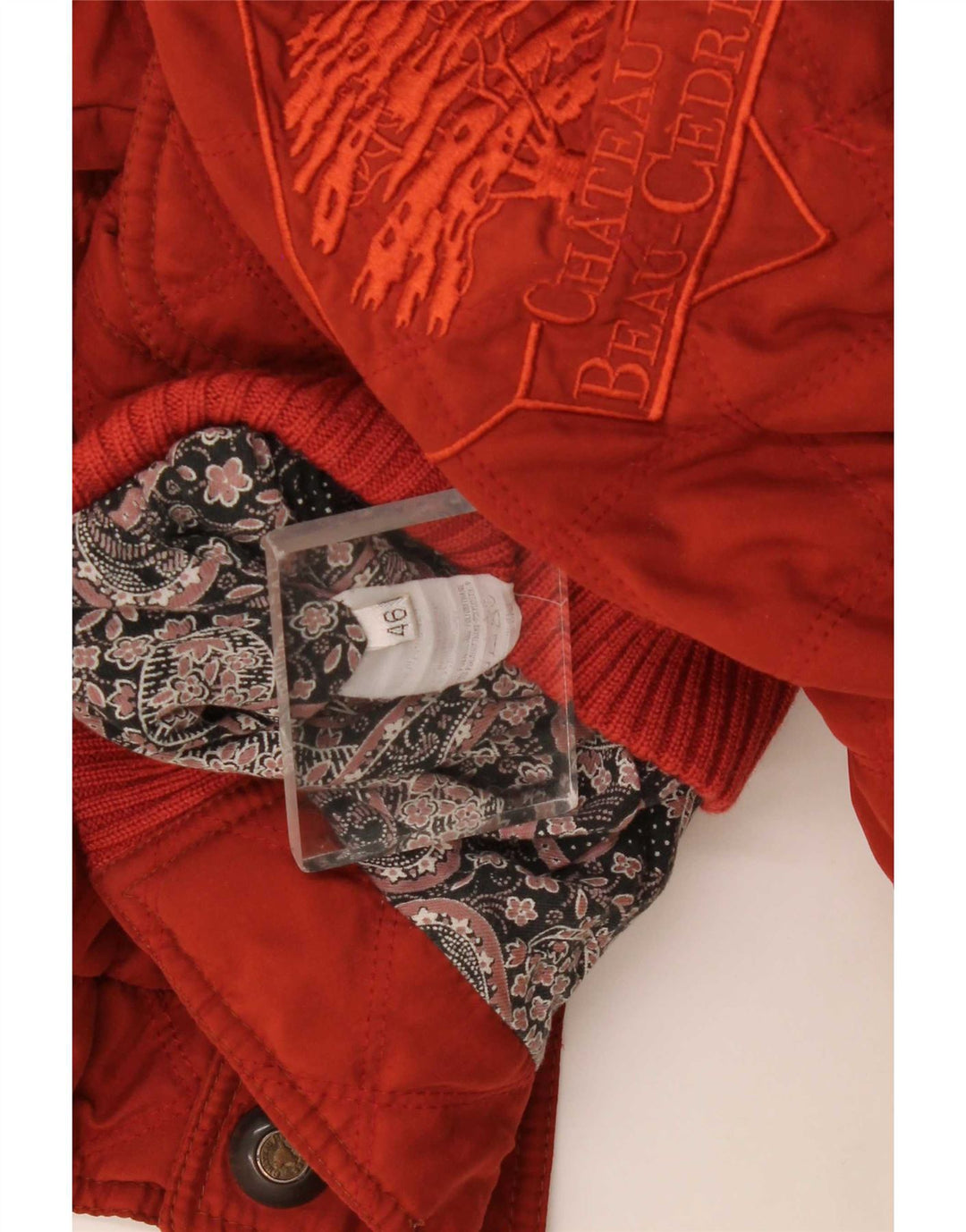 Chateu Beau Cedre Ανδρικό γραφικό μπουφάν Bomber IT 46 Small Red Colourblock
