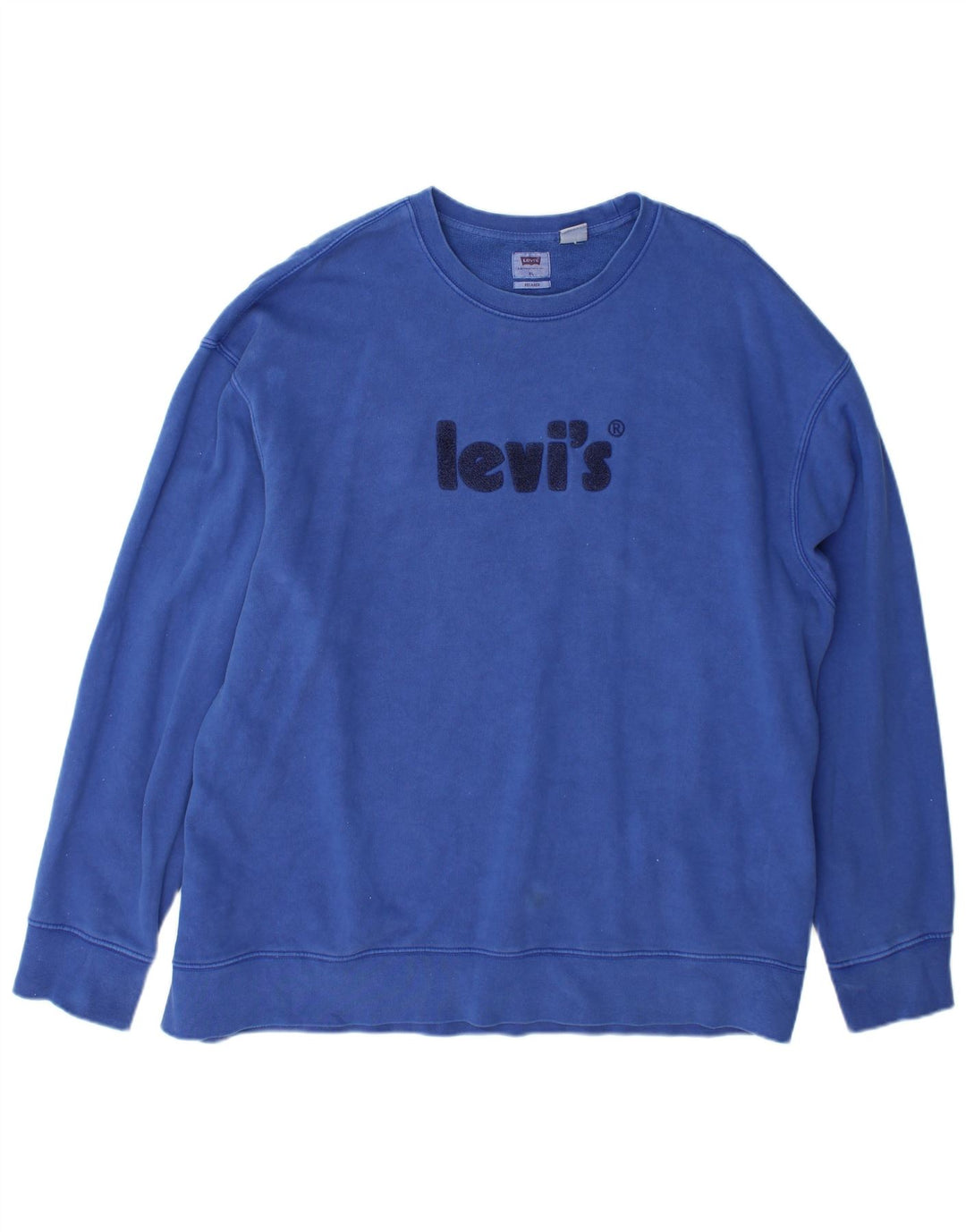 Ανδρικό φούτερ με γραφικά Relaxed Levi's Jumper XL Blue Cotton