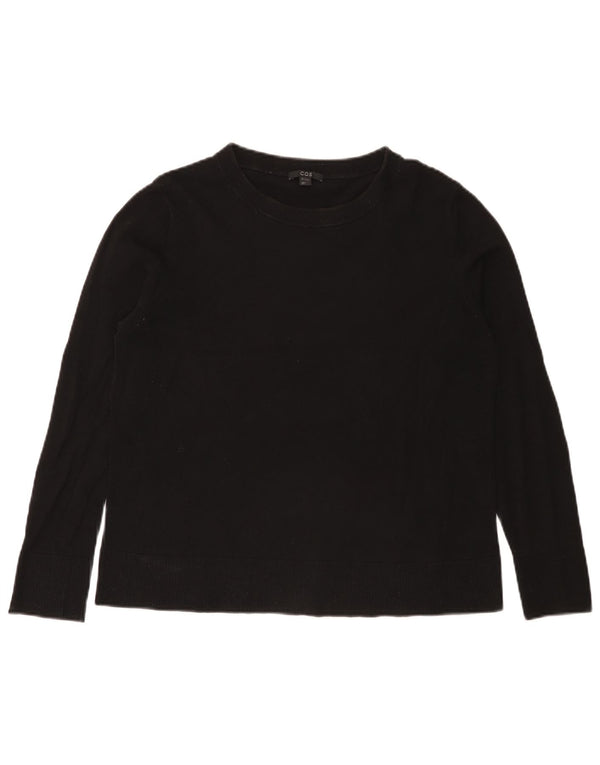 Γυναικείο πουλόβερ Cos Boat Neck Jumper UK 14 Medium Black Cotton