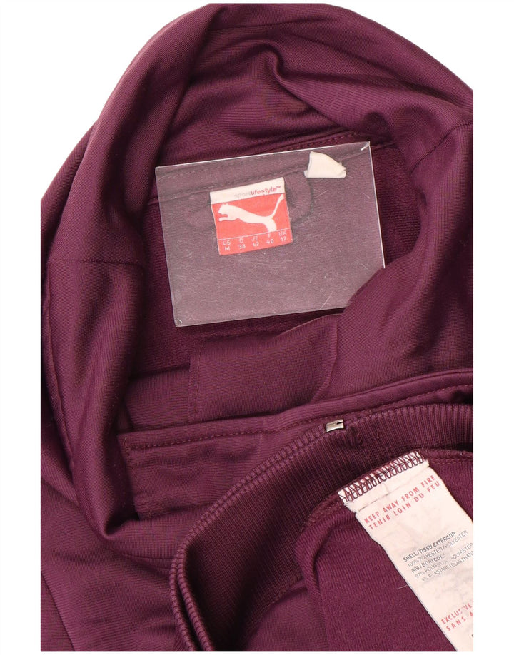 Γυναικεία φόρμα PUMA Top Jacket UK 12 Medium Maroon Colourblock Polyester