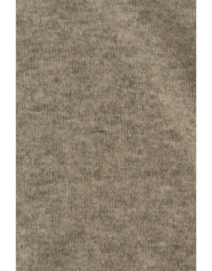 Ανδρικό πουλόβερ με λαιμόκοψη C.Comberti IT 52 μεγάλο γκρι μαλλί