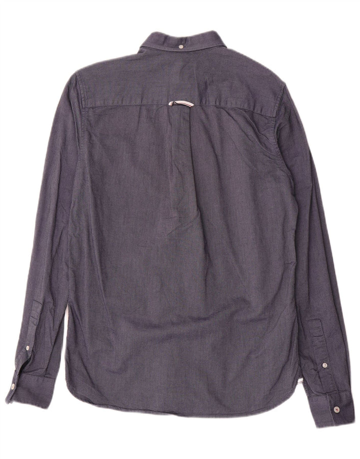 Ανδρικό πουκάμισο Fred Perry Μικρό Βαμβακερό Navy Blue