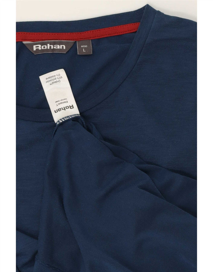 Rohan Ανδρικό T-Shirt Top Large Navy Blue Polyester