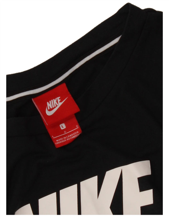 Γυναικείο γραφικό γιλέκο NIKE τοπ UK 16 Large Black