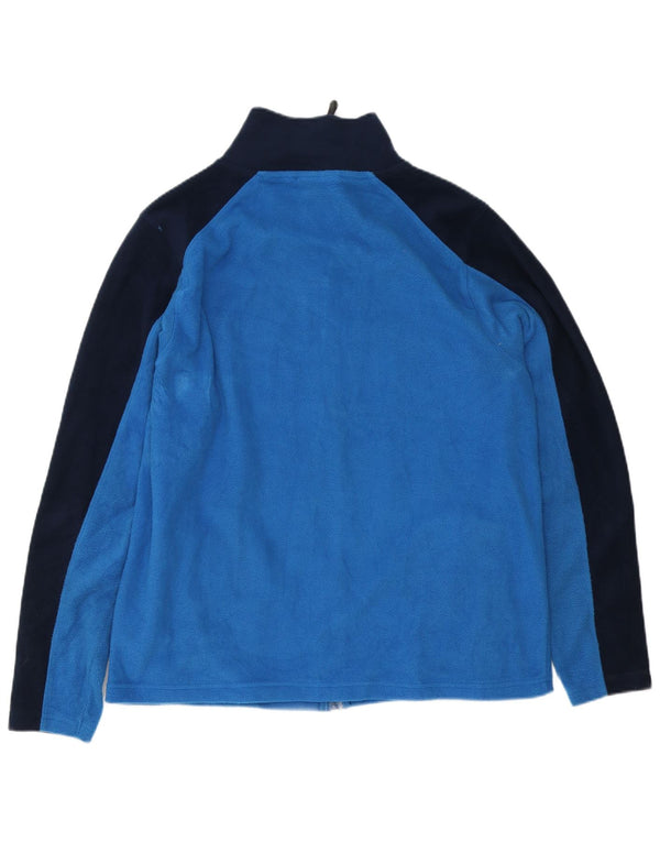 Pierre Cardin Ανδρικό Fleece Jacket UK 40 Large Blue Colorblock Πολυεστέρας