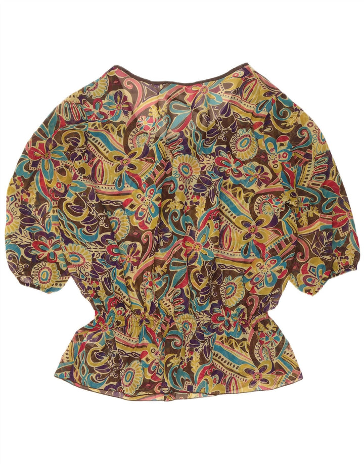 Marks & Spencer Γυναικεία See Through Μπλούζα Top UK 22 3XL Πολύχρωμα