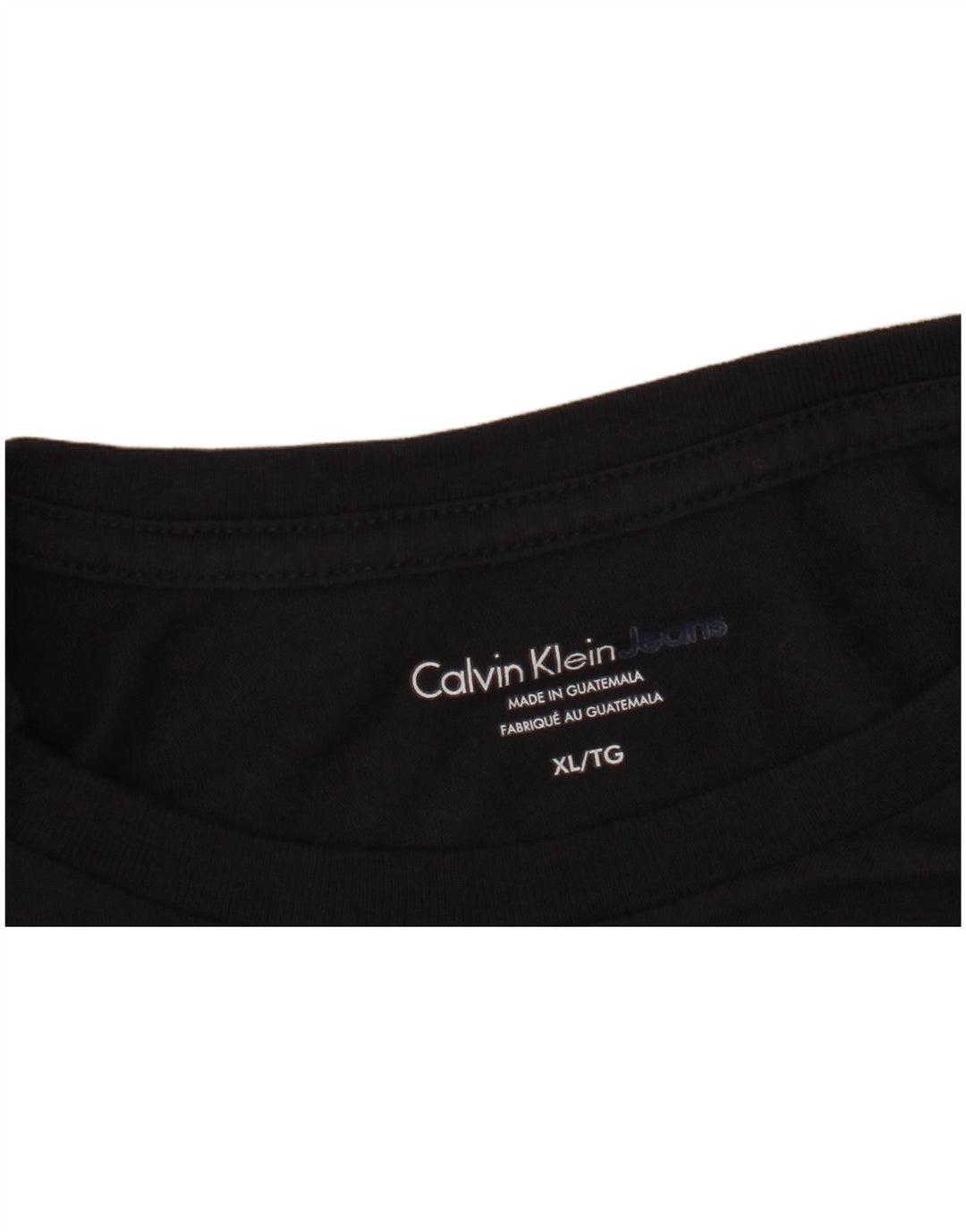 Ανδρικό γραφικό T-shirt Calvin Klein Jeans Top XL Navy Blue