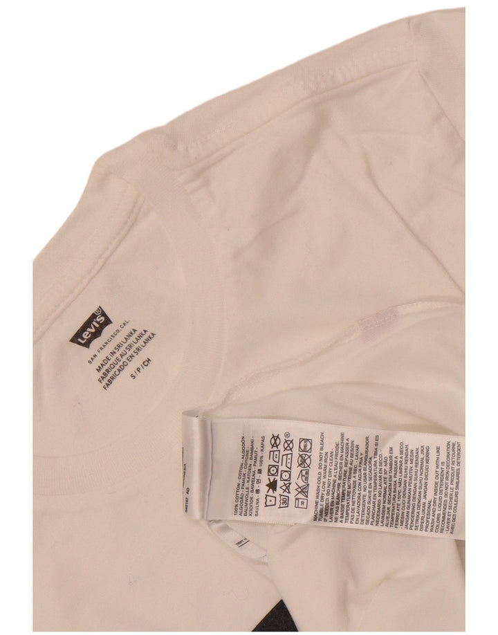 Ανδρικό γραφικό T-Shirt Levi's Top Μικρό λευκό βαμβακερό