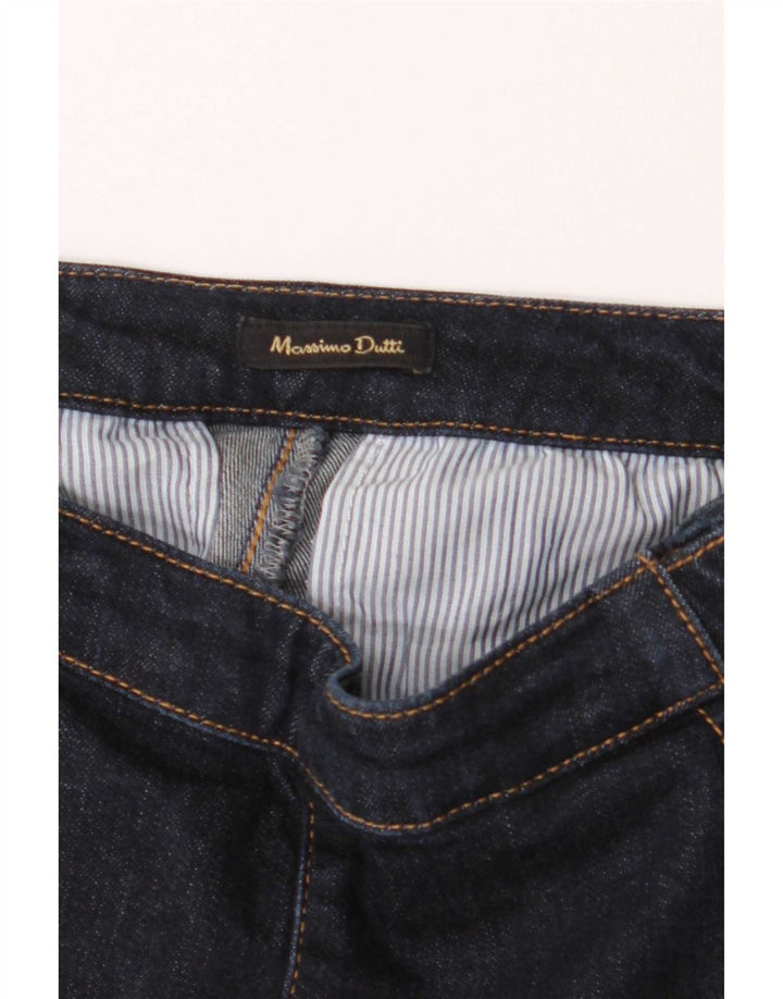 Massimo Dutti Γυναικείο τζιν με φλάντζα W26 L30 Navy Blue