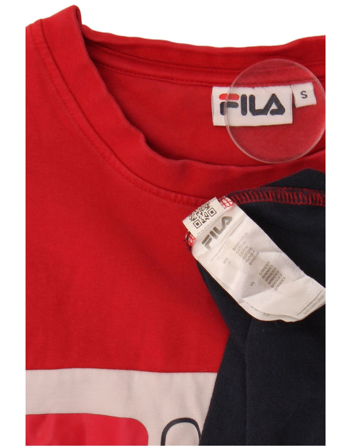 Γυναικείο γραφικό φούτερ FILA Jumper UK 10 Small Navy Blue Colourblock
