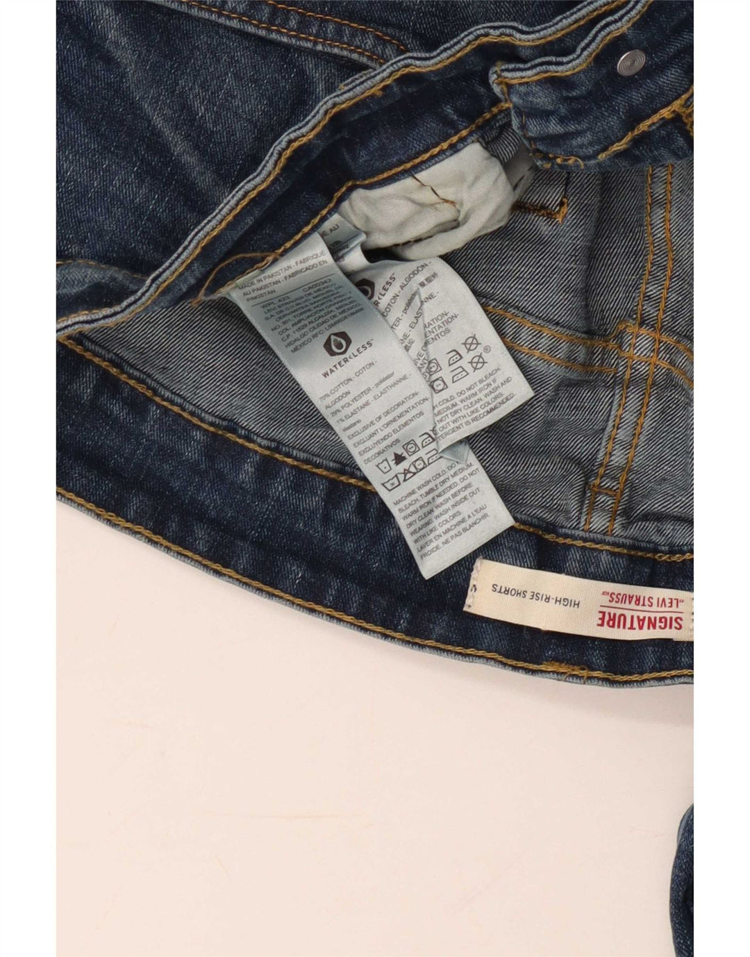 Levi's Mens 511 High Rise Slim Jeans W38 L32 Μπλε βαμβακερό