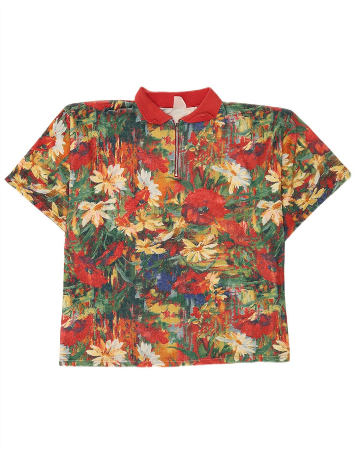 Vintage Ανδρικό Πόλο Πουκάμισο XL Πολύχρωμο Floral