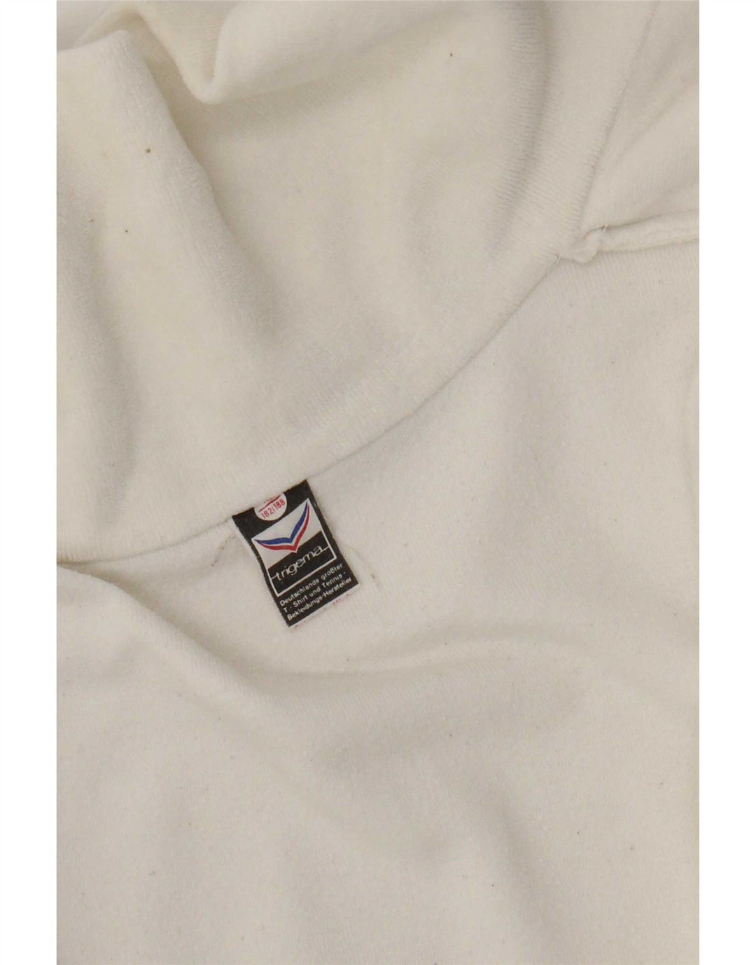 Ανδρική φόρμα Trigema Top Jacket Μικρό Λευκό Βαμβακερό