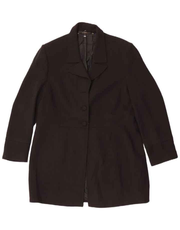 Marks & Spencer Γυναικείο Πανωφόρι St. Michael UK 18 XL Μαύρος Πολυεστέρας