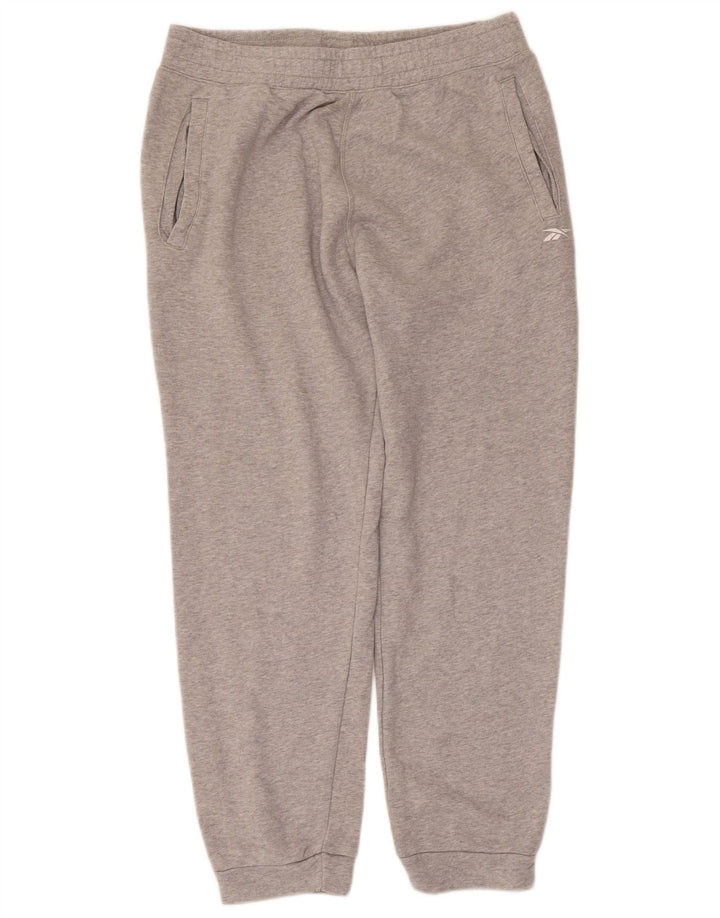 Ανδρική φόρμα Reebok Παντελόνι Joggers Βαμβακερό μεσαίο γκρι