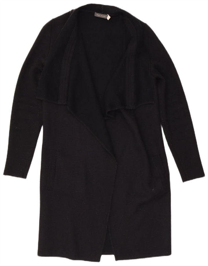 Γυναικείο ανοιχτό πουλόβερ MINT VELVET Longline Ζακέτα UK 12 Μεσαίο Μαύρο