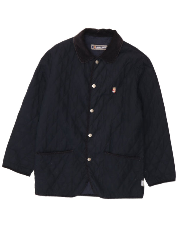Armata Di Mare Mens Quilted Jacket UK 40 Large Navy Blue Polyester