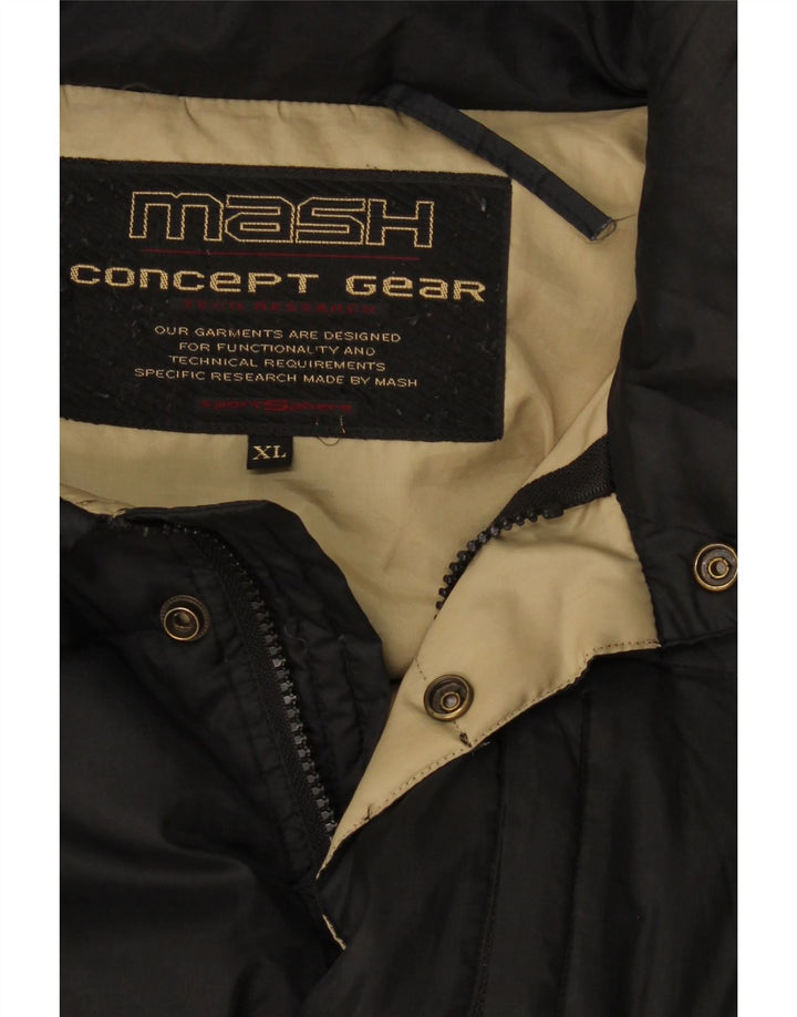 Mash Ανδρικό μπουφάν με κουκούλα UK 42 XL Μαύρο