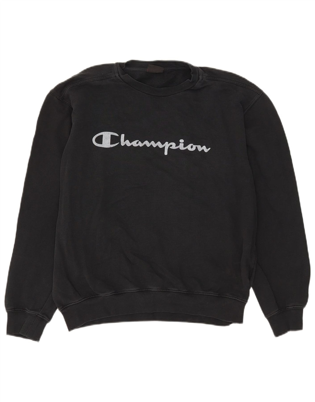 Champion Γυναικεία Γραφική Φούτερ Jumper XL Μαύρο βαμβακερό