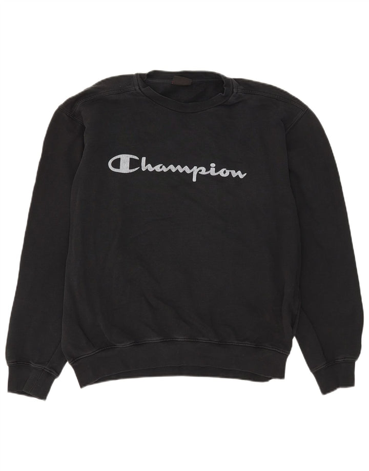 Champion Γυναικεία Γραφική Φούτερ Jumper XL Μαύρο βαμβακερό