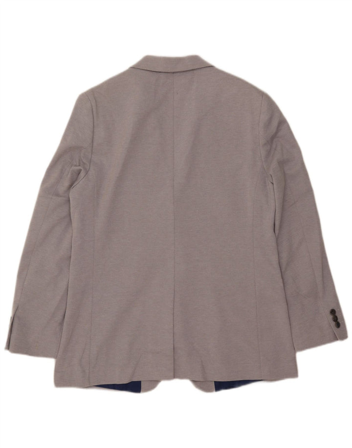 Marks & Spencer Ανδρικό μπουφάν με 2 κουμπιά, λεπτό μπλέιζερ UK 40 μεγάλο γκρι πολυεστέρα