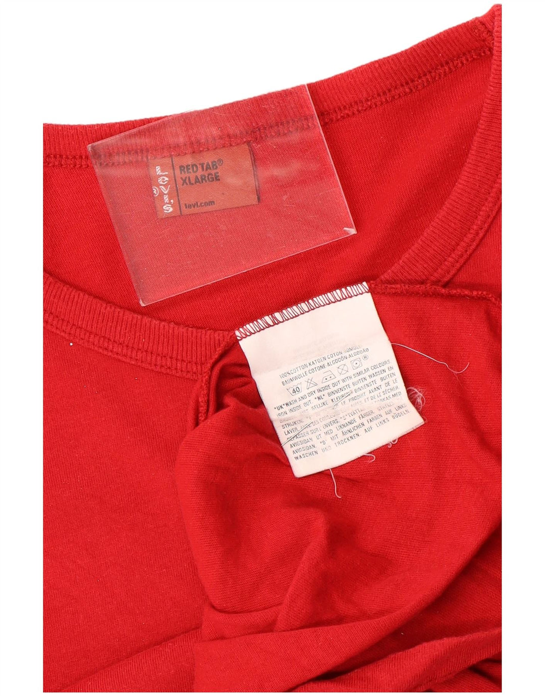 Ανδρικό γραφικό T-Shirt Levi's Top XL Red Cotton