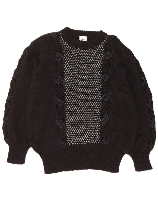 Γυναικείο πουλόβερ C&A Loose Fit Crew Neck Jumper EU 48/50 XL Μαύρο Ακρυλικό