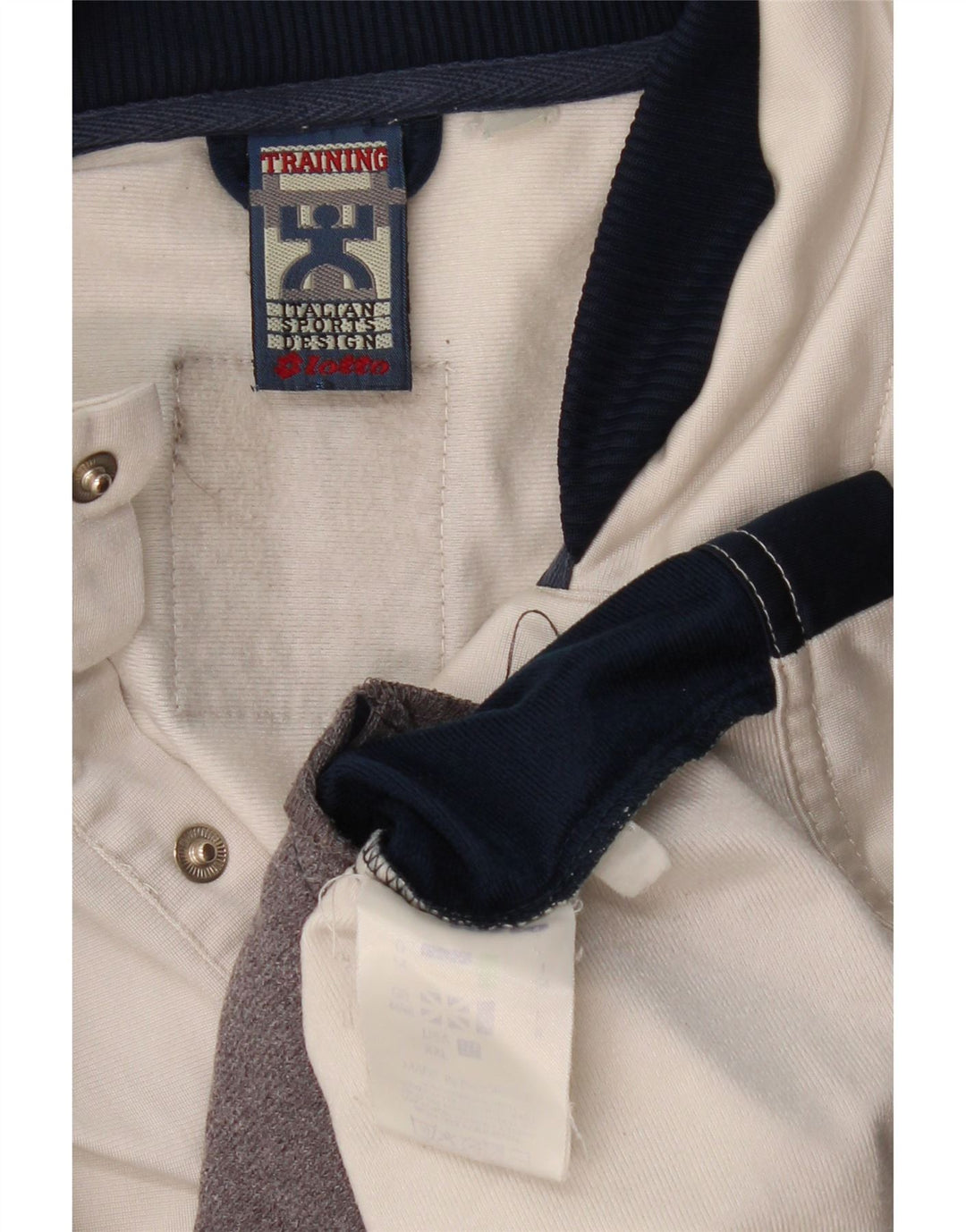 Ανδρική φόρμα LOTTO Top Jacket UK 44/46 2XL White Colourblock Polyester