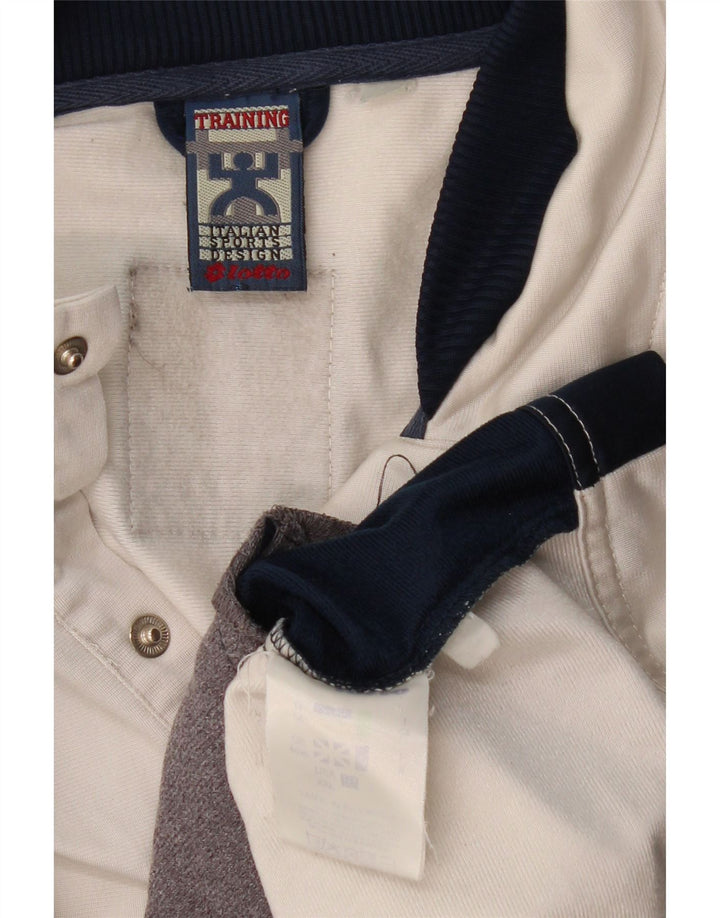 Ανδρική φόρμα LOTTO Top Jacket UK 44/46 2XL White Colourblock Polyester