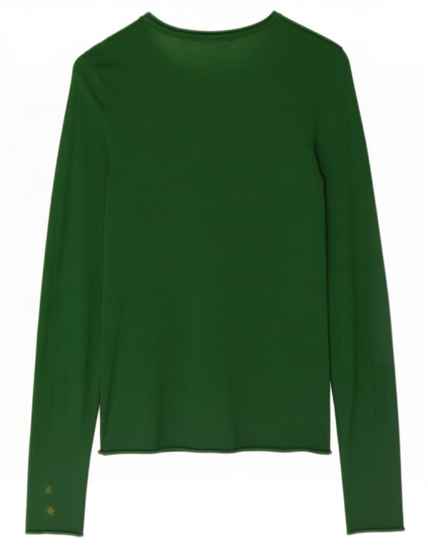Zara Γυναικείο πουλόβερ για λαιμό σκάφος UK 8 Small Green