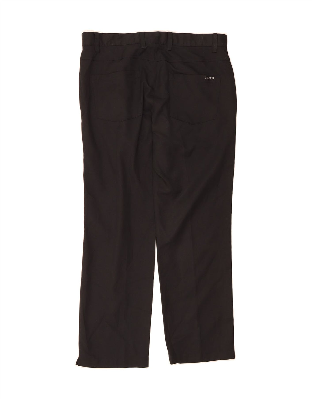 IZOD Mens Straight Chino Trousers W34 L29 Black Polyester Vintage Izod and Second-Hand Izod from Messina Hembry 