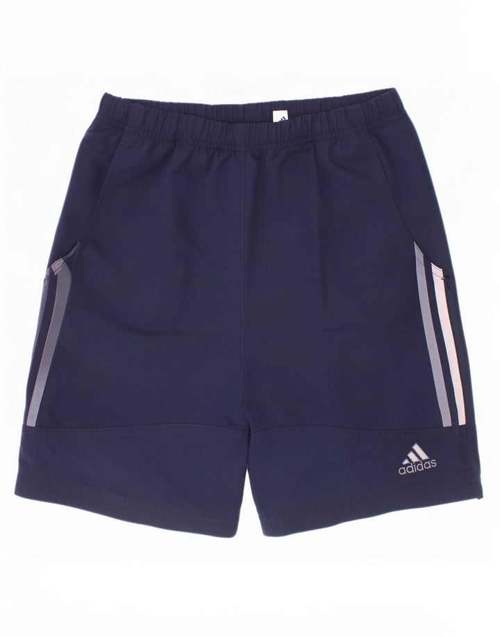 Adidas Boys Sport Short 11-12 Years Navy Blue Polyester